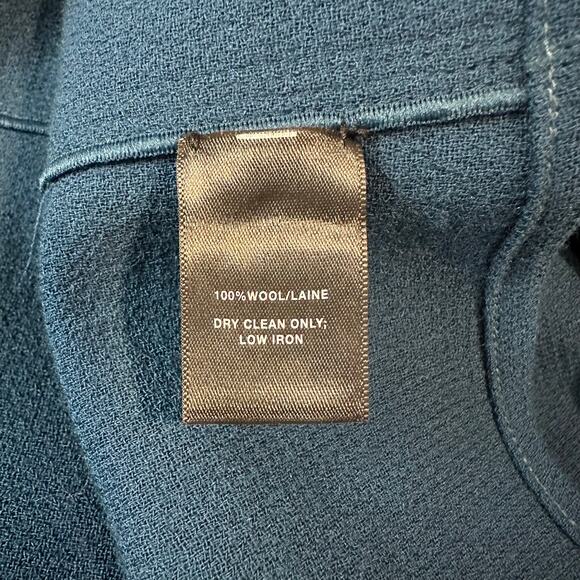 LAFAYETTE 148 100% Wool Coat Snap Notch Lapel Long Jacket Topper Cardigan - Picture 9 of 10